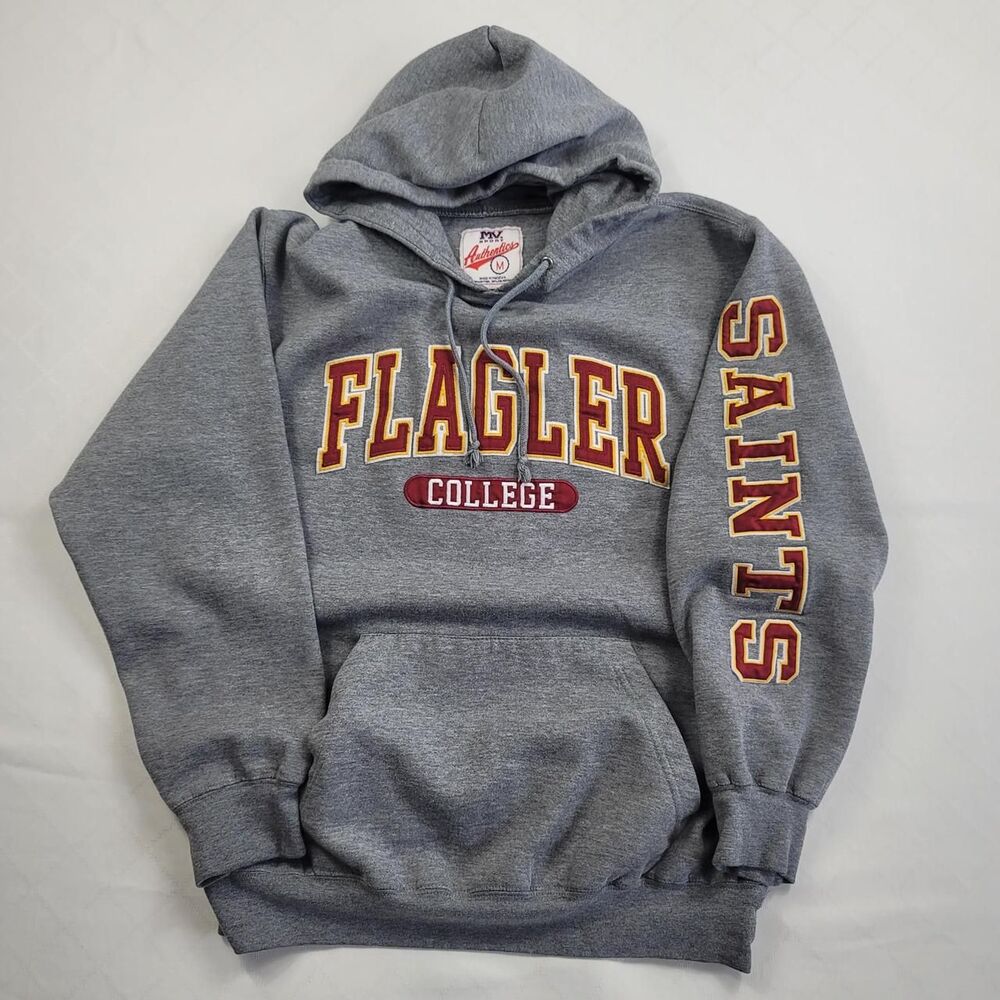 MV Sport Flagler College Saints Gray Men's M Hoodie Sweatshirt School Pride